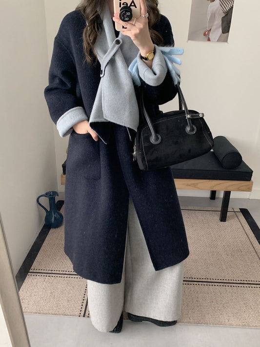 Premium Çift Taraflı Yün Kaban